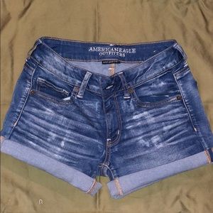 American eagle midi shorts